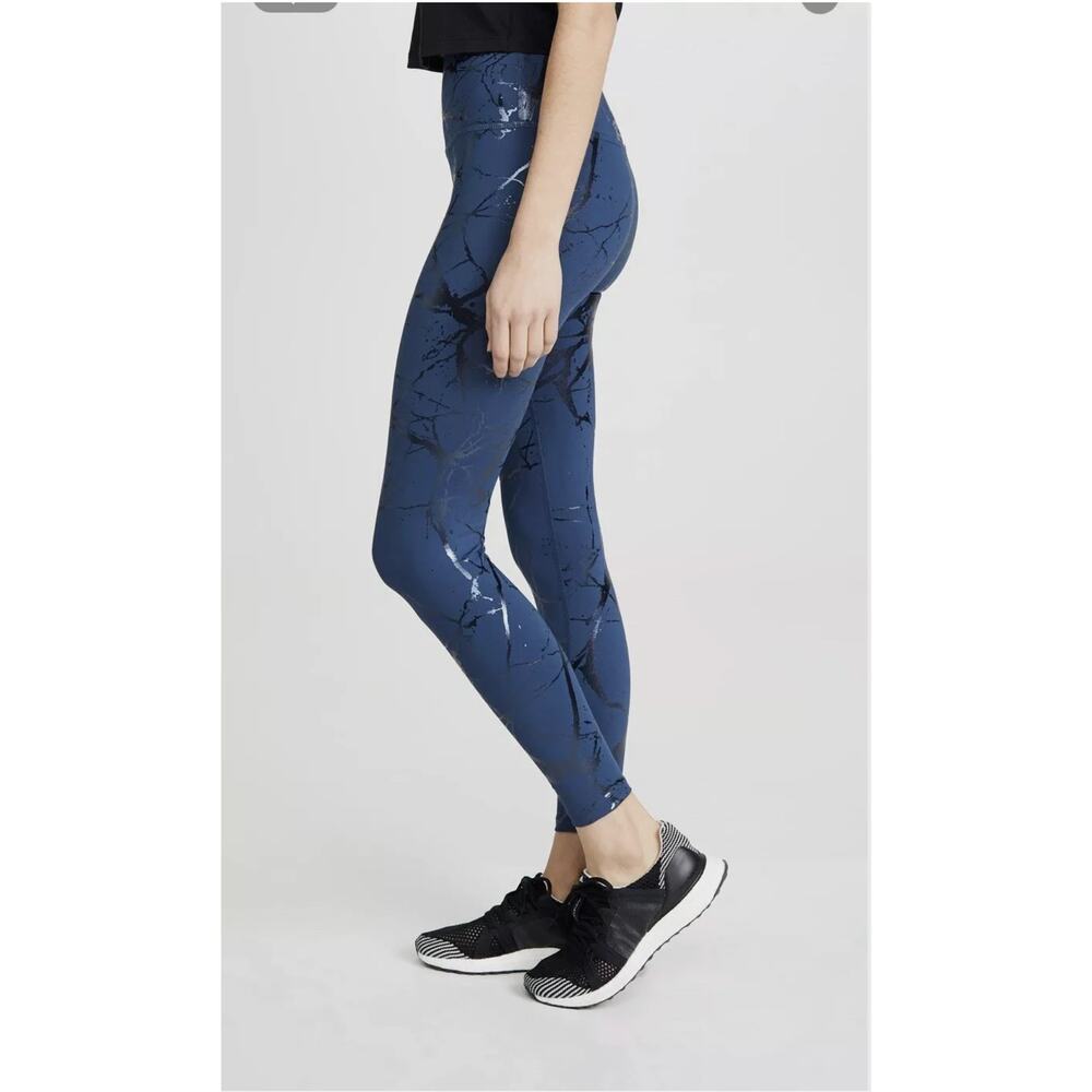 Beyond Yoga Lost Your Marbles High Waisted 7/8 Length Blue Leggings Size Small - Picture 9 of 13